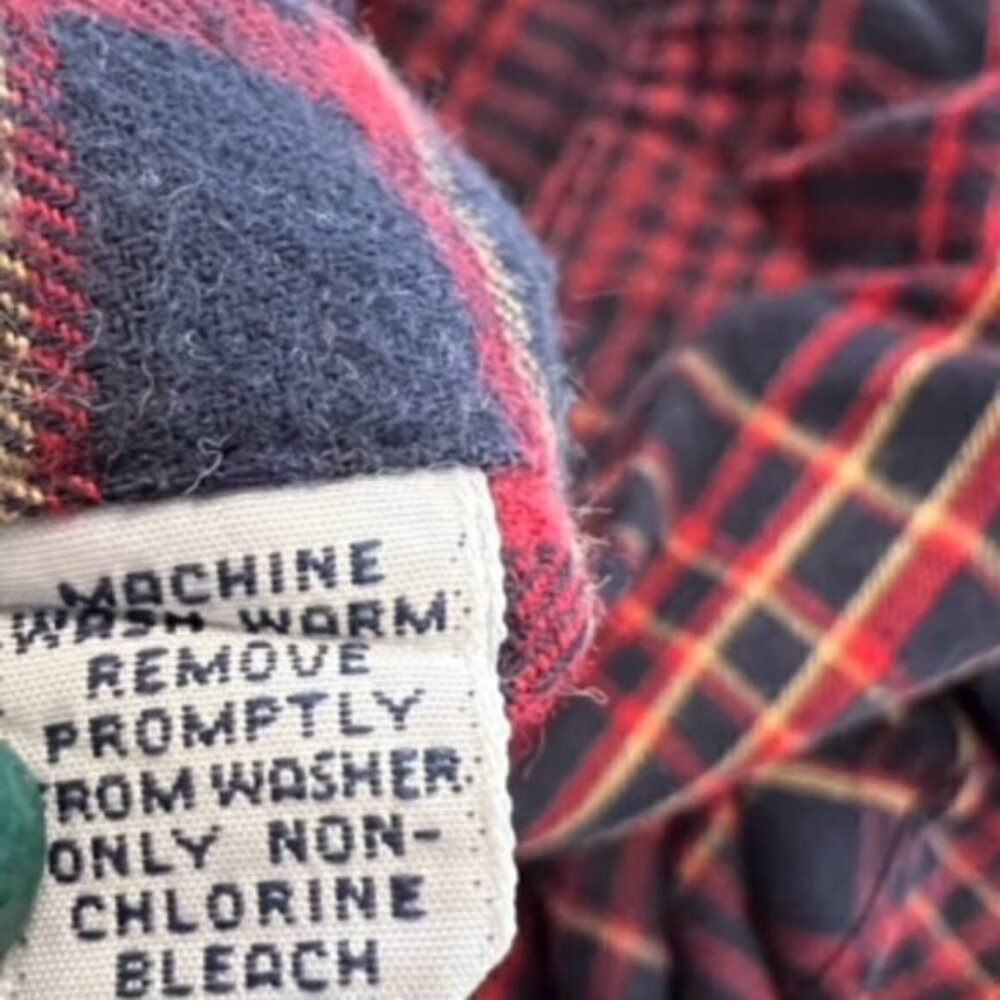Ralph Lauren Blake Flannel Shirt Men's Size Large Red Blue Plaid Long Sleeve - Picture 6 of 9